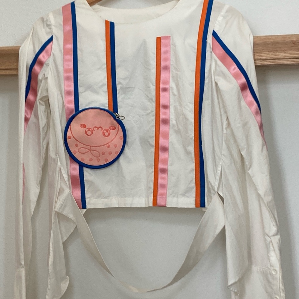 Prada style Colorful Striped Long Sleeve Top